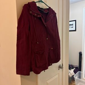 Jacket-dark red